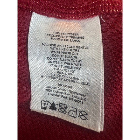 Columbia Golf Men's Large Red 1/4 Zip Pullover Performance Jacket - Picture 7 of 7